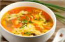 Tomato soup with egg