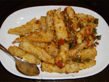 Pan Fried Squid with Spicy Salt         