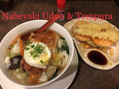 Nbeyaki Udon w/Tempura (Chicken,Egg)(Soup)