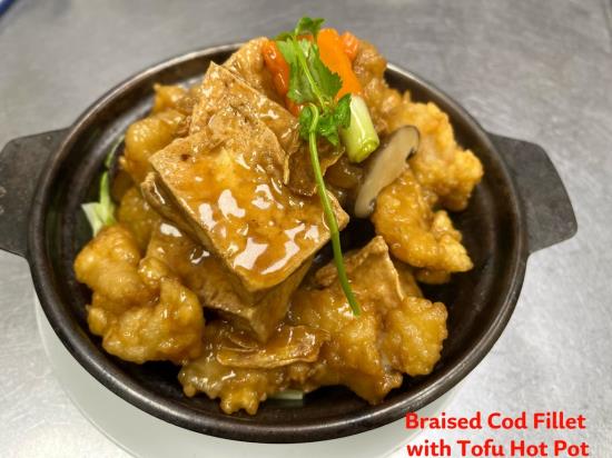 Braised Cod Filet with Fofu Hot Pot