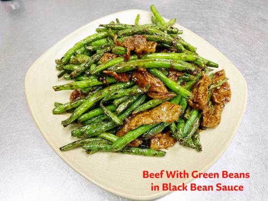 Beef w/Green Beans in Black Bean Sauce
