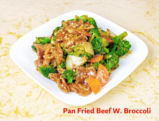 Pan Fried Beef with Broccoli