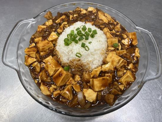 Ma-Po Tofu on Steamed Rice