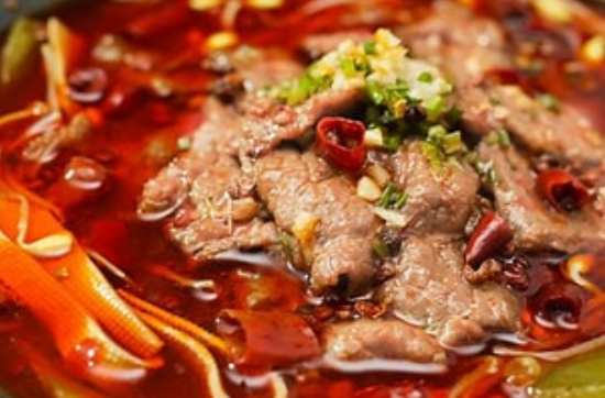 Sliced Beef in Hot Chilli Oil