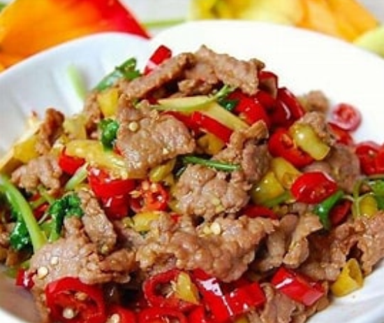Pork Slices with Chilli Pepper (Hot)