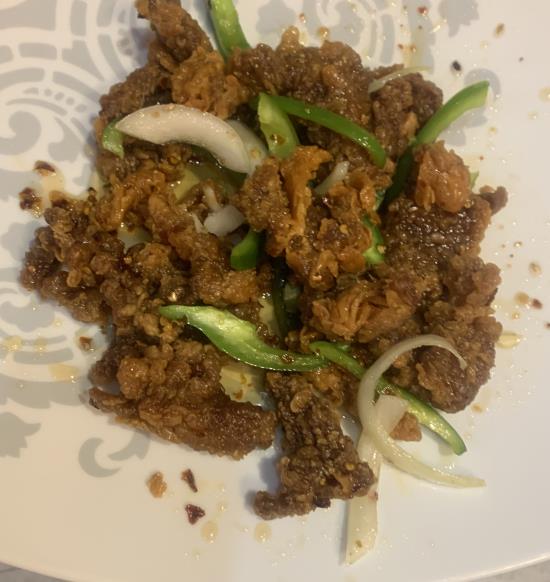 Honey Garlic Ginger Crispy Beef (Hot)