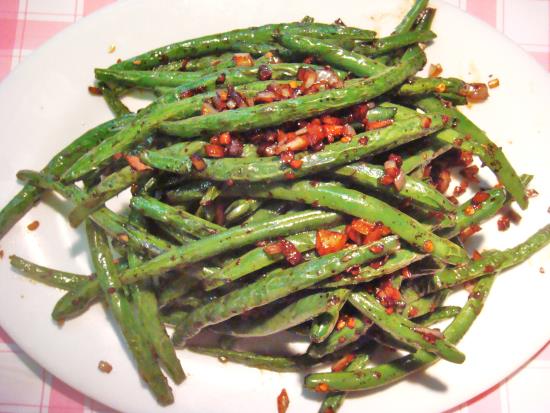 Fried Green Bean Sichuan Style (Dry & Hot)