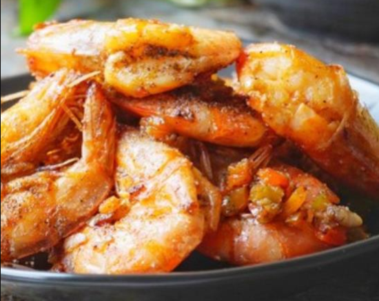 Deep Fried Prawns with Spicy Salt (Shell Off)