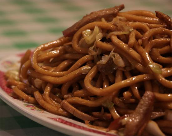Shanghai Style Fried Thick Noodle 