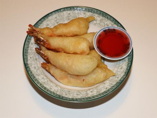 Deep fried prawns