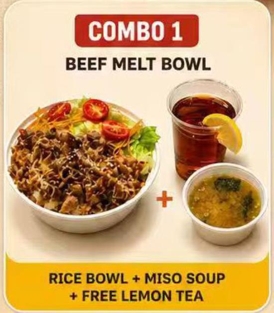 Combo 1 - Beef Melt Bowl