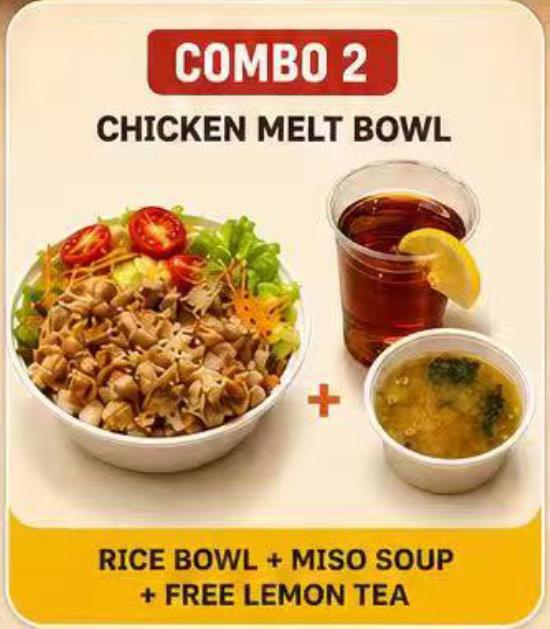 Combo 2 - Chicken Melt Bowl